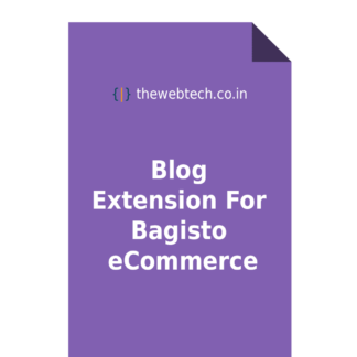 Blog Extension For Bagisto eCommerce